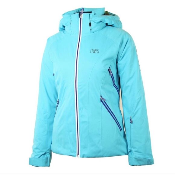 Helly Hansen Professional Floria Insulated Ski Snow Jacket Coat Blue Size Medium - Picture 1 of 15